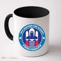 United States Space Force We Defend the Stars Coffee Mug thumb 0