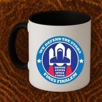United States Space Force We Defend the Stars Coffee Mug thumb 2