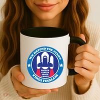 United States Space Force We Defend the Stars Coffee Mug thumb 3