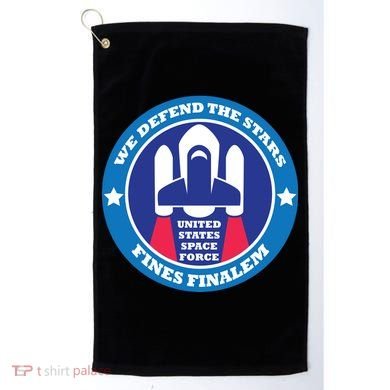 United States Space Force We Defend the Stars Golf Towel