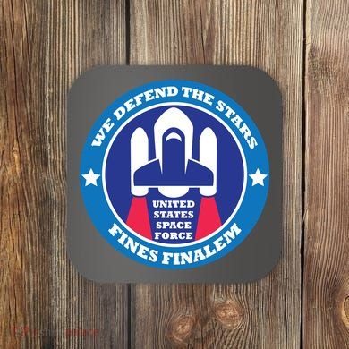 United States Space Force We Defend the Stars Coaster
