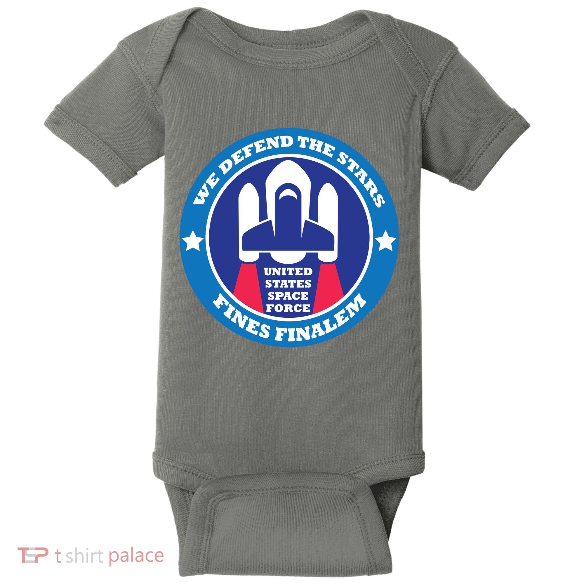 United States Space Force We Defend the Stars Baby Bodysuit