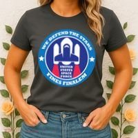 United States Space Force We Defend the Stars Women's T-Shirt thumb 2