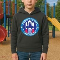 United States Space Force We Defend the Stars Kids Hoodie thumb 2