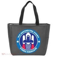 United States Space Force We Defend the Stars Tote Bag thumb 0