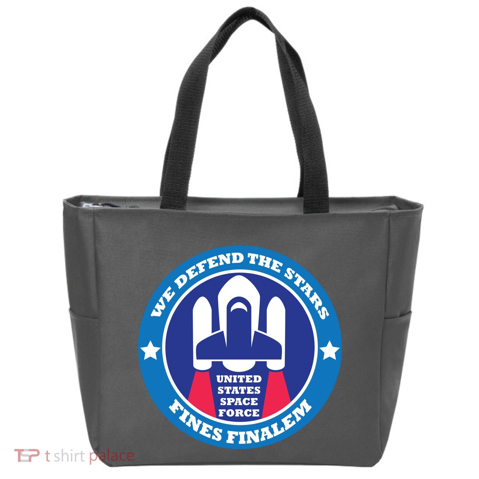 United States Space Force We Defend the Stars Tote Bag