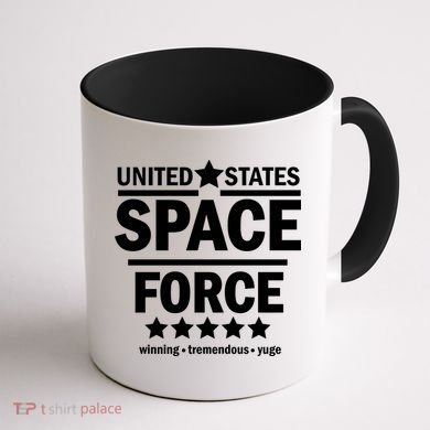 United States Space Force Winning Tremendous Yuge Coffee Mug back