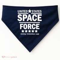 United States Space Force Winning Tremendous Yuge USA-Made Doggie Bandana thumb 0