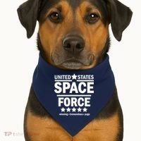United States Space Force Winning Tremendous Yuge USA-Made Doggie Bandana thumb 1