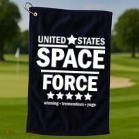 United States Space Force Winning Tremendous Yuge Golf Towel thumb 1