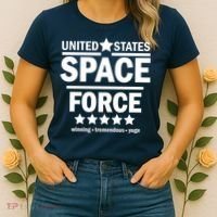 United States Space Force Winning Tremendous Yuge Women's T-Shirt thumb 2