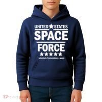 United States Space Force Winning Tremendous Yuge Kids Hoodie thumb 4