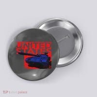 United States US Tank  Button thumb 0