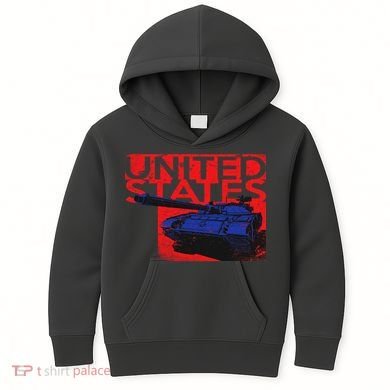 United States US Tank  Kids Hoodie