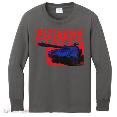 United States US Tank  Kids Long Sleeve Shirt