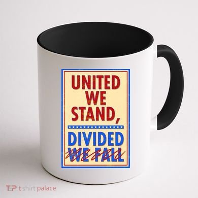 United We Stand Divided Coffee Mug back