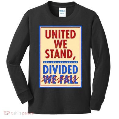 United We Stand Divided Kids Long Sleeve Shirt