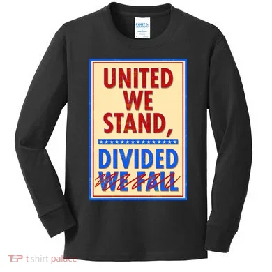 United We Stand Divided Kids Long Sleeve Shirt