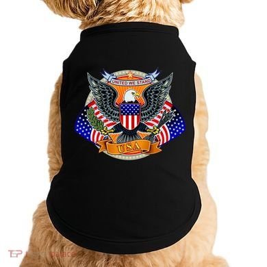 United We Stand USA Eagle Crest Doggie Tank