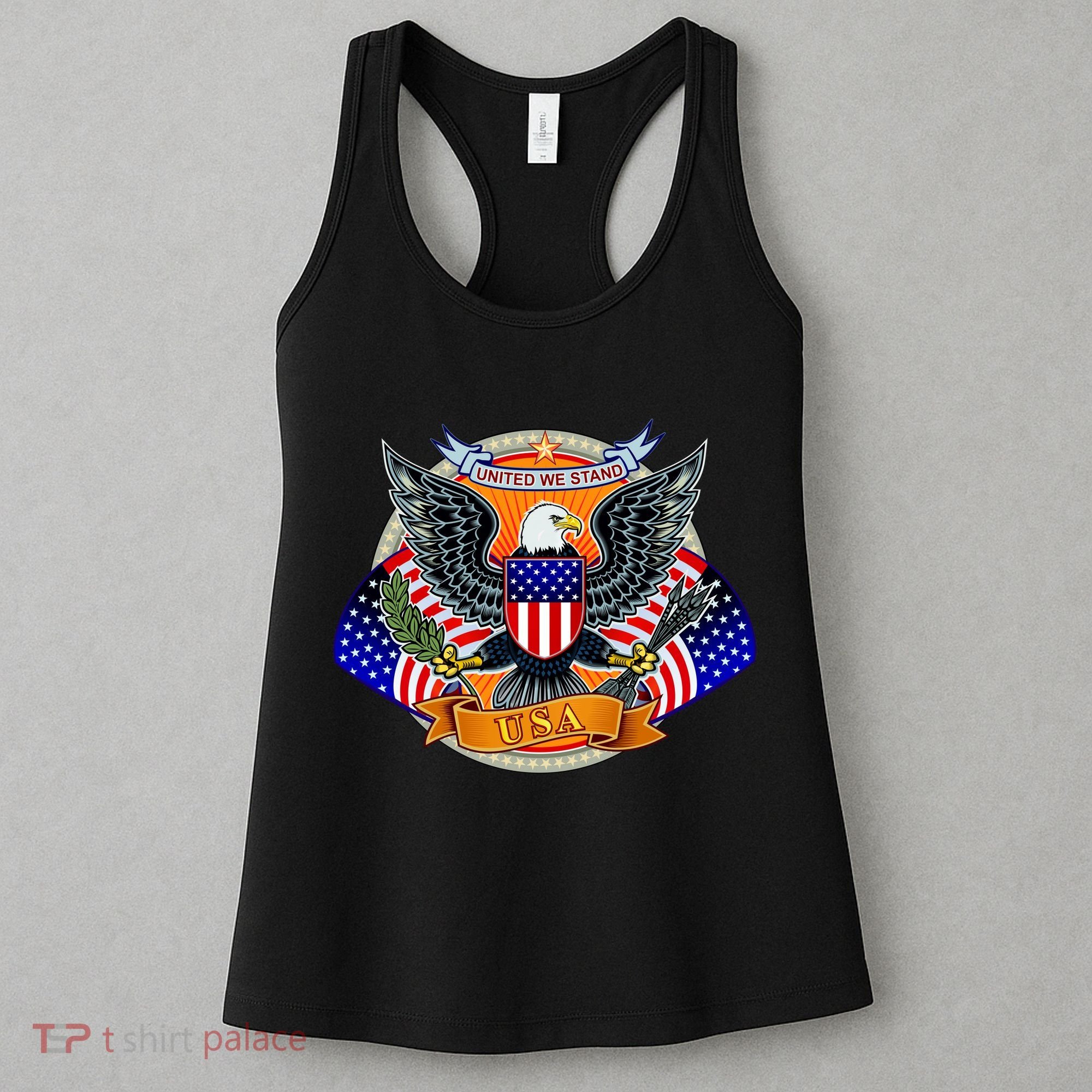 United We Stand USA Eagle Crest Women's Tank Top
