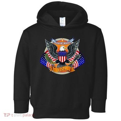 United We Stand USA Eagle Crest Toddler Hoodie