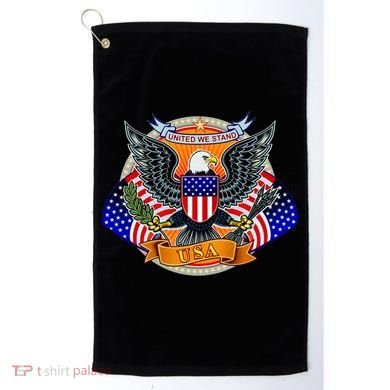 United We Stand USA Eagle Crest Golf Towel