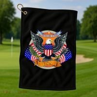 United We Stand USA Eagle Crest Golf Towel thumb 1