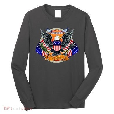 United We Stand USA Eagle Crest Long Sleeve Shirt
