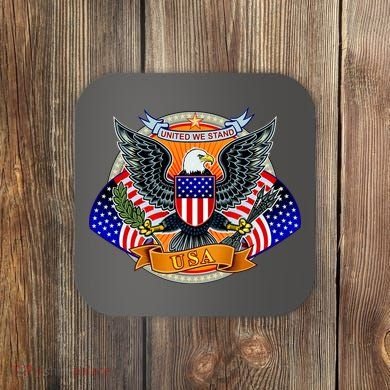 United We Stand USA Eagle Crest Coaster