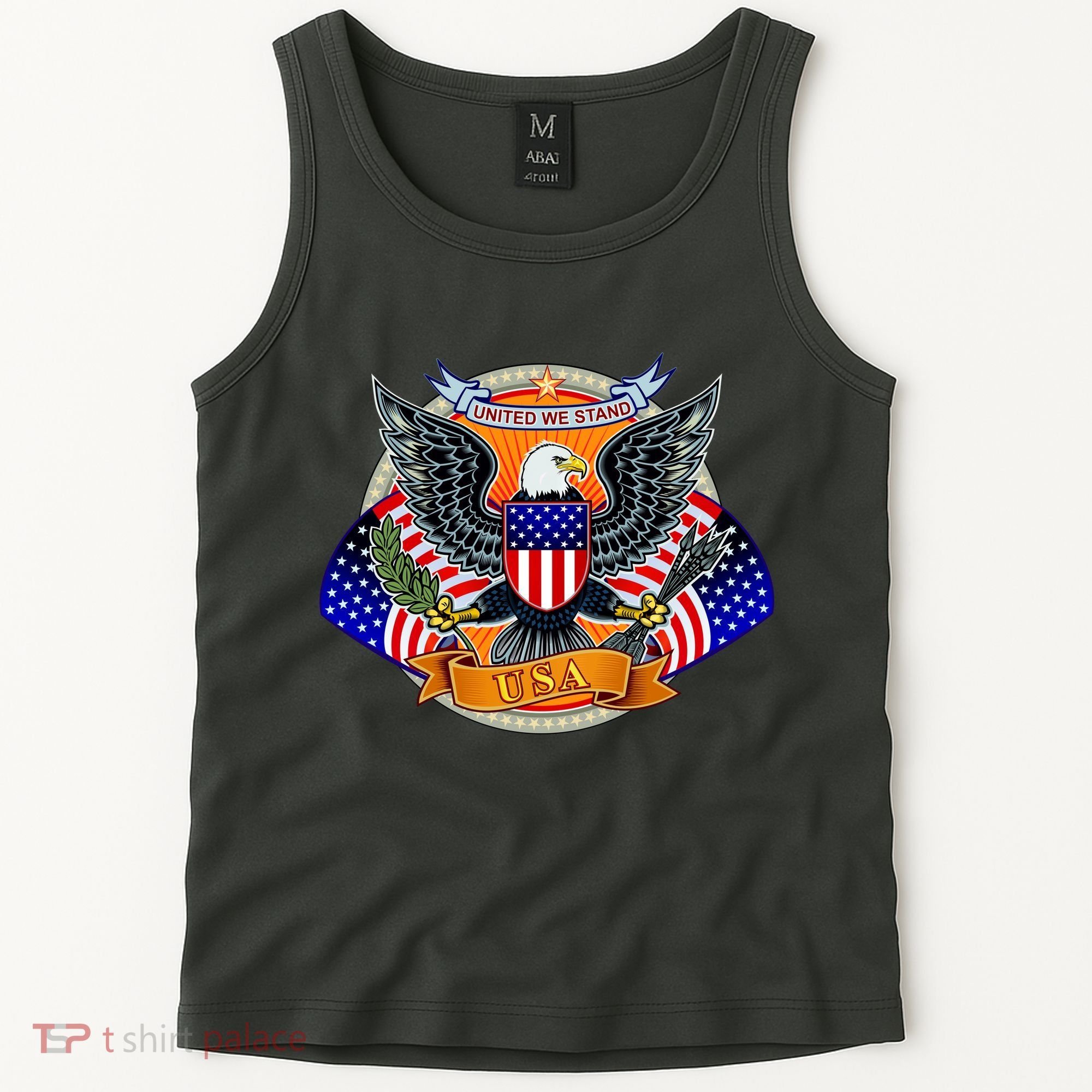 United We Stand USA Eagle Crest Tank Top