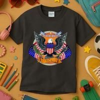 United We Stand USA Eagle Crest Kids T-Shirt thumb 3