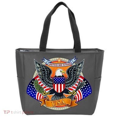 United We Stand USA Eagle Crest Tote Bag
