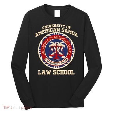 University of Samoa Law School Logo Emblem Long Sleeve Shirt