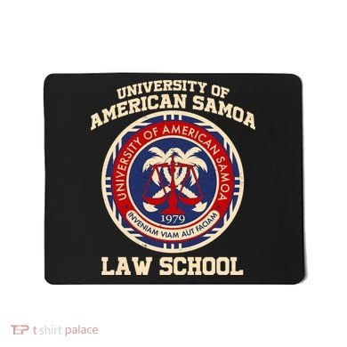 University of Samoa Law School Logo Emblem Mousepad