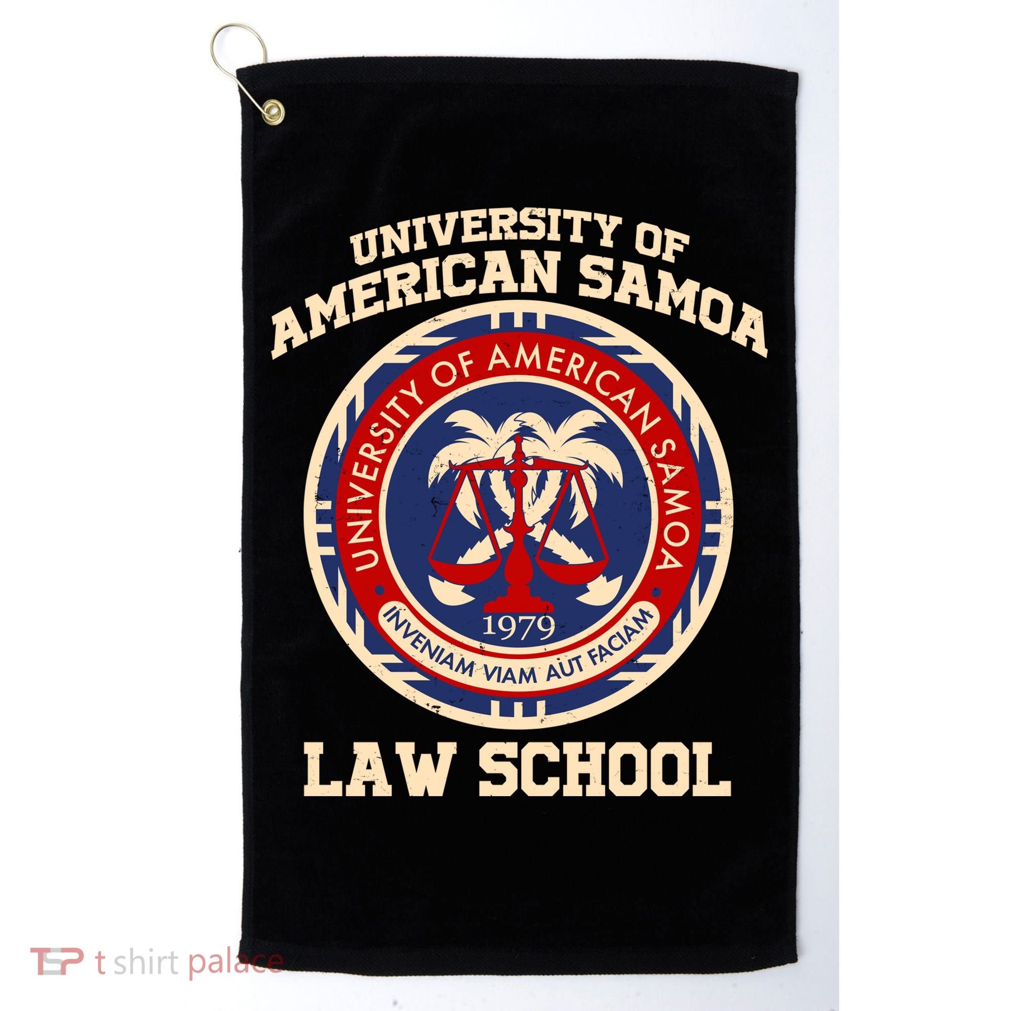 University of Samoa Law School Logo Emblem Golf Towel