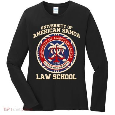 University of Samoa Law School Logo Emblem Women's Long Sleeve Shirt