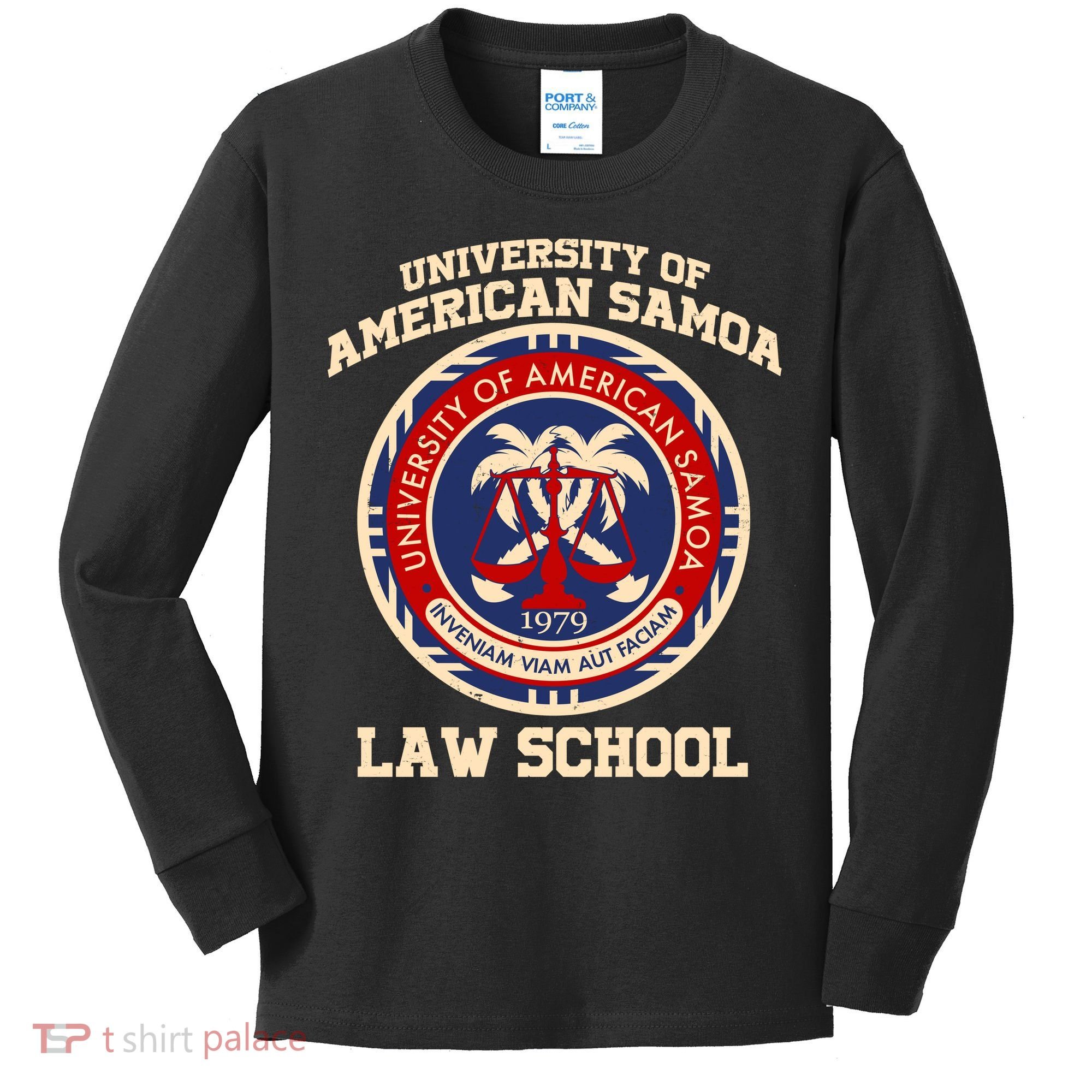 University of Samoa Law School Logo Emblem Kids Long Sleeve Shirt