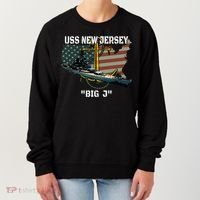 Uss New Jersey Bb62 Battleship Veterans Day Warship Father Women's Sweatshirt thumb 0