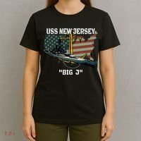 Uss New Jersey Bb62 Battleship Veterans Day Warship Father T-Shirt thumb 4