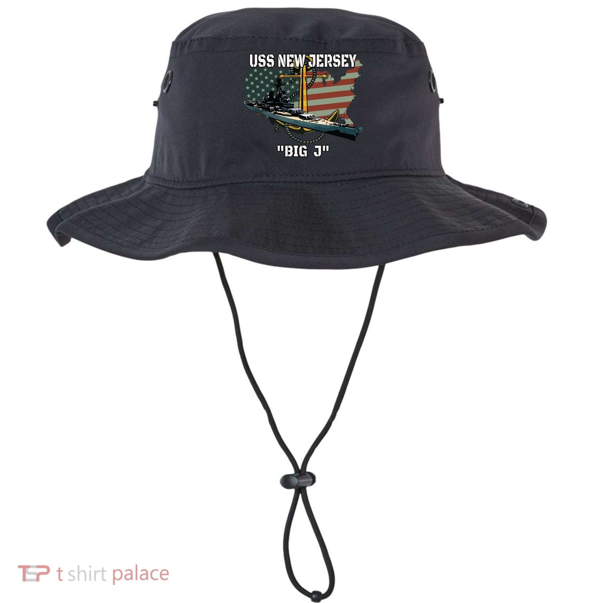 Uss New Jersey Bb62 Battleship Veterans Day Warship Father Bucket Hat