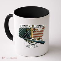 Uss New Jersey Bb62 Battleship Veterans Day Warship Father Coffee Mug thumb 0