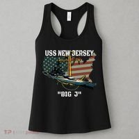 Uss New Jersey Bb62 Battleship Veterans Day Warship Father Women's Tank Top thumb 3