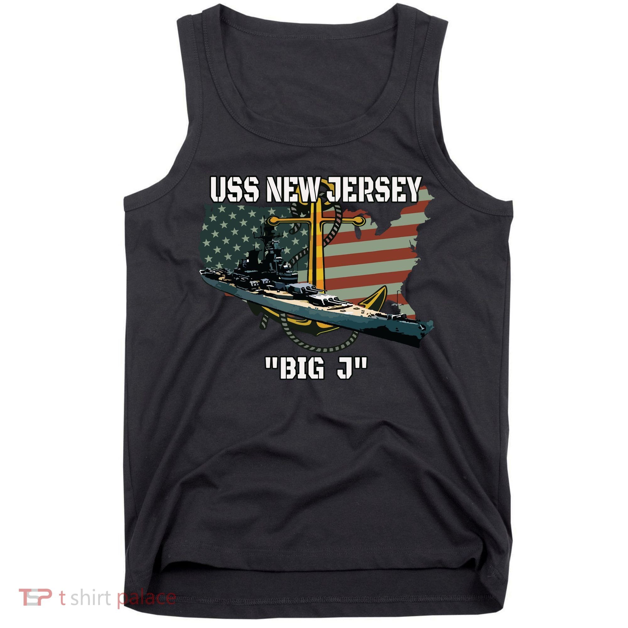 Uss New Jersey Bb62 Battleship Veterans Day Warship Father Tank Top