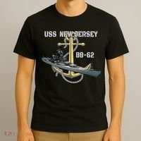 Uss New Jersey Bb62 Battleship Ww2 American Warship Veteran T-Shirt thumb 3