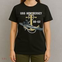 Uss New Jersey Bb62 Battleship Ww2 American Warship Veteran T-Shirt thumb 4