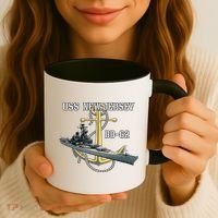 Uss New Jersey Bb62 Battleship Ww2 American Warship Veteran Coffee Mug thumb 3