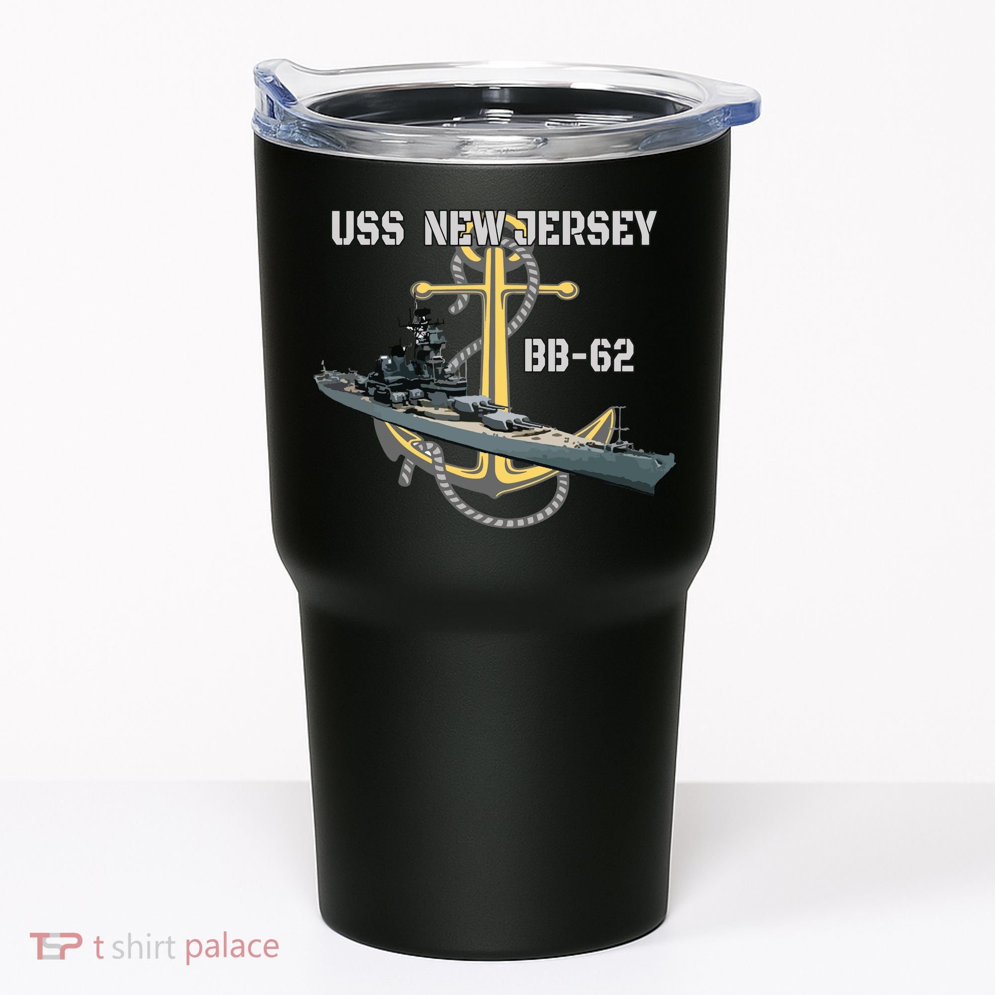 Uss New Jersey Bb62 Battleship Ww2 American Warship Veteran Tumbler