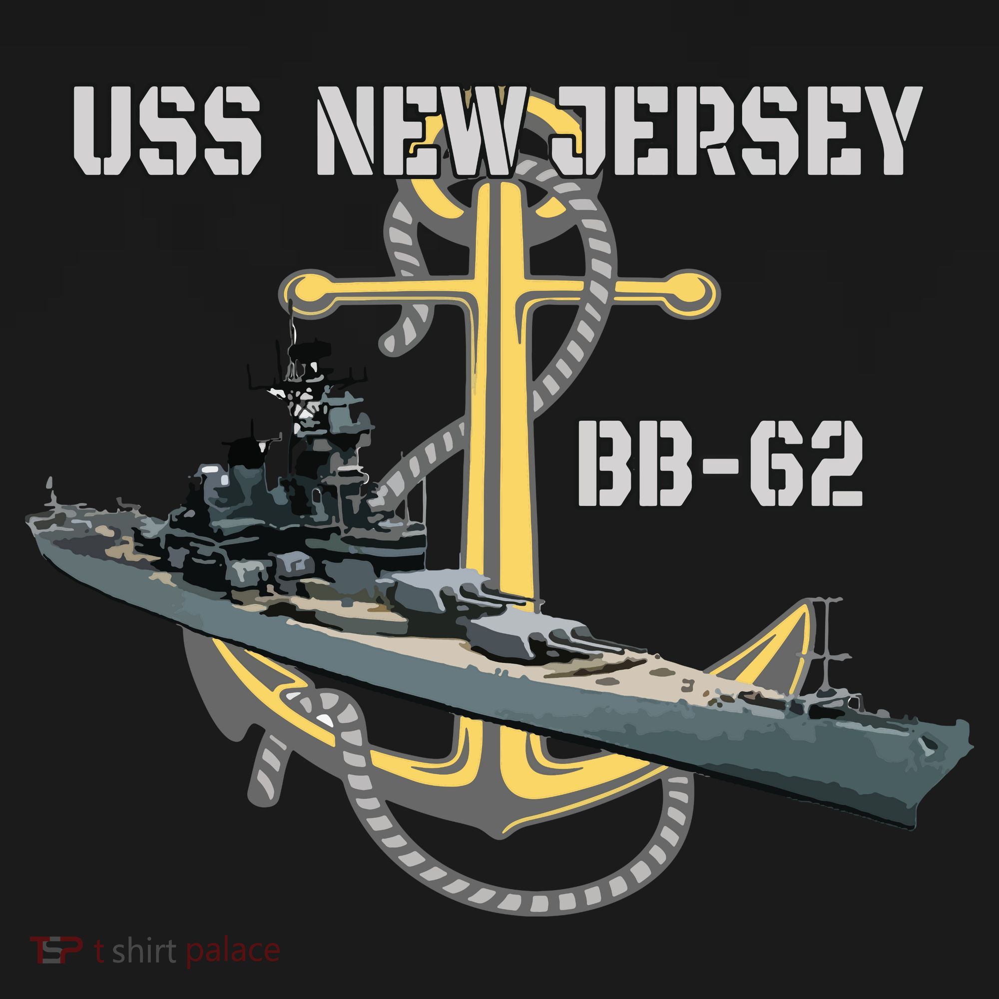 Uss New Jersey Bb62 Battleship Ww2 American Warship Veteran Mousepad