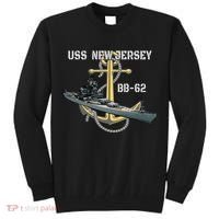 Uss New Jersey Bb62 Battleship Ww2 American Warship Veteran Tall Sweatshirt thumb 0