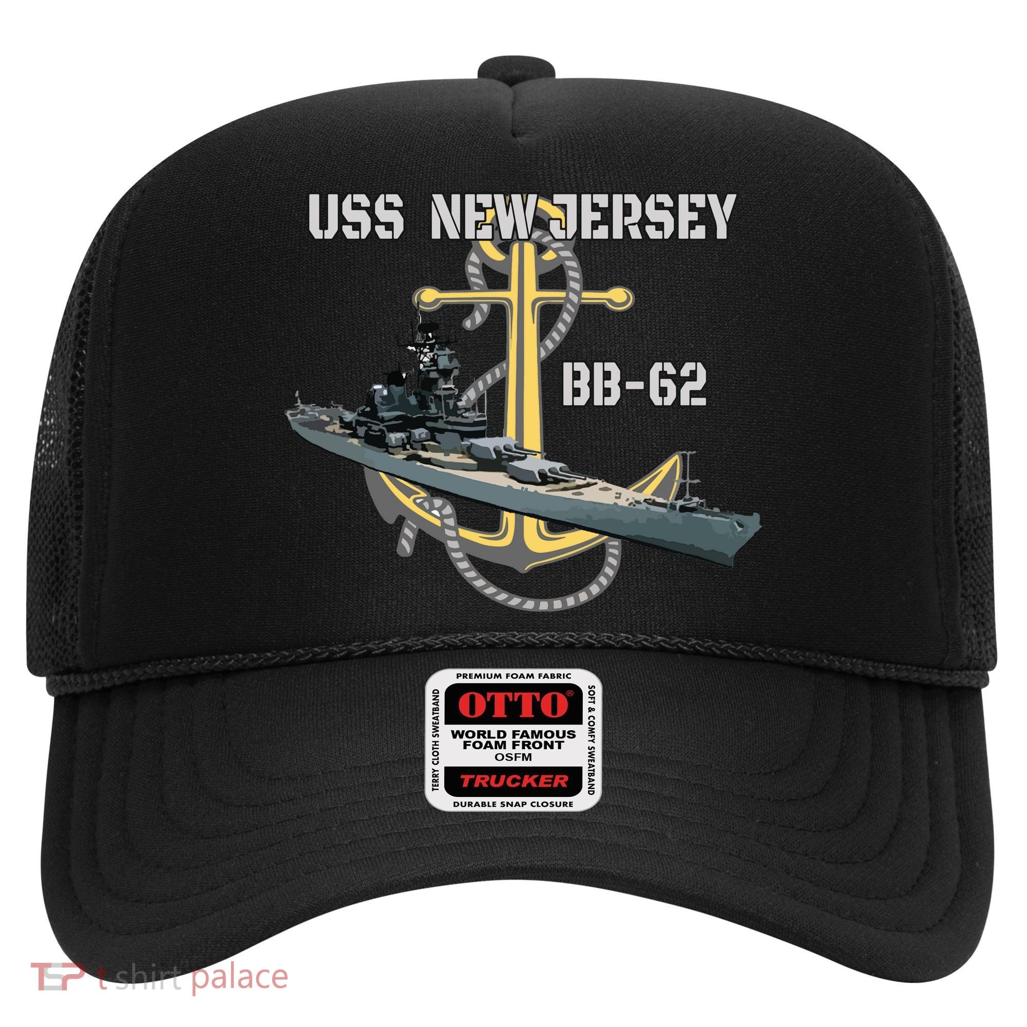 Uss New Jersey Bb62 Battleship Ww2 American Warship Veteran Hat
